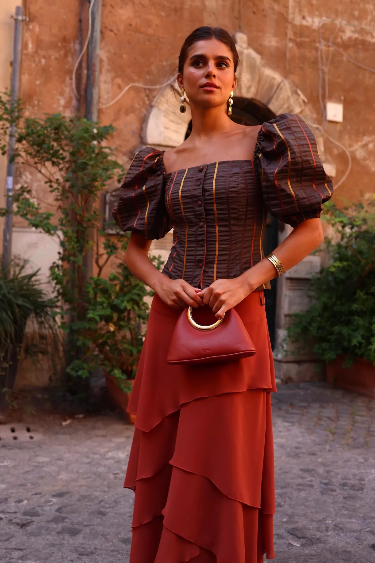 Falda Giulia Terracota