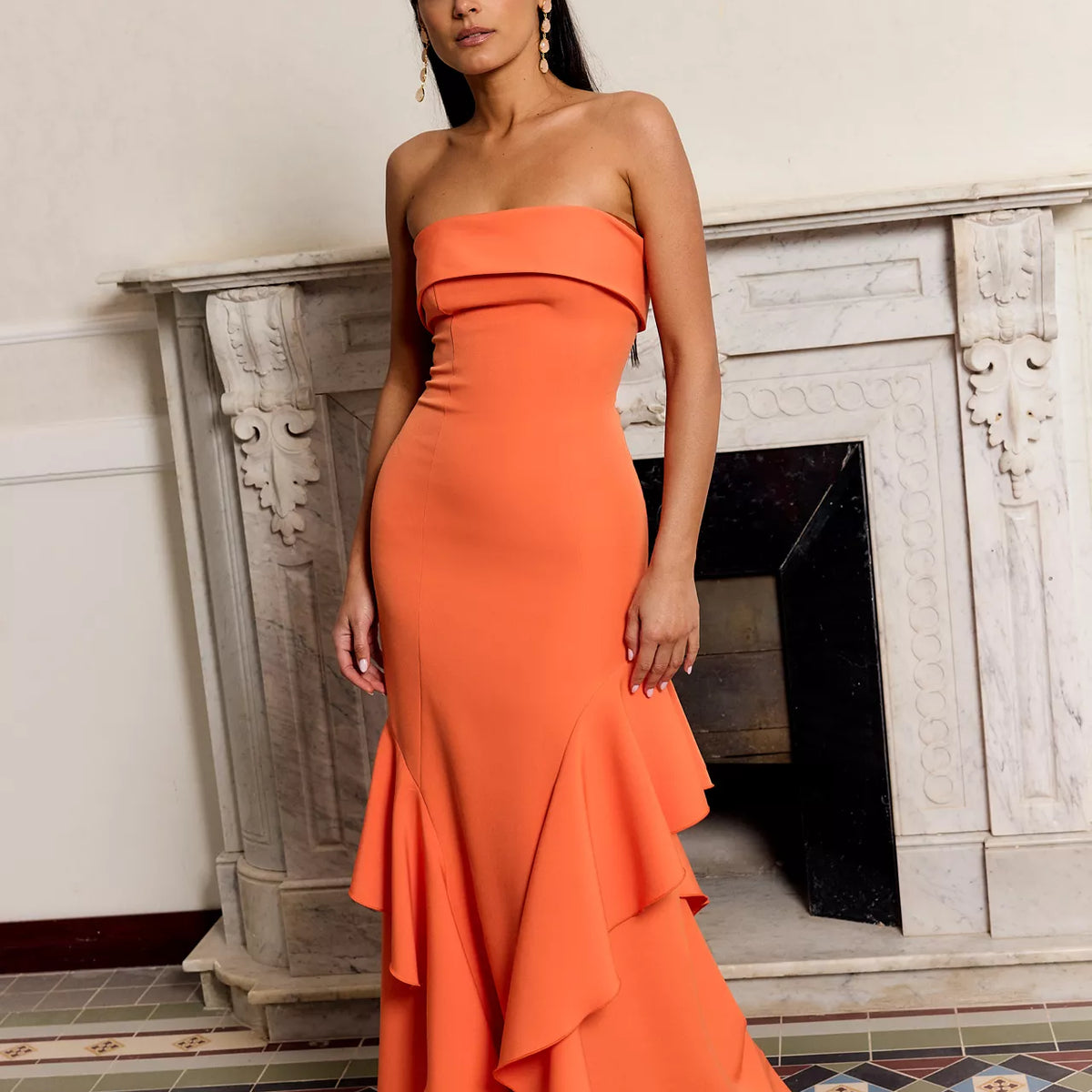 Begonia Orange Dress