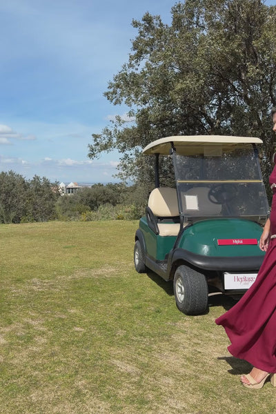 MIPHAI Top Eliza y Falda Mambo Cereza Casual

