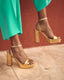 Golden Zahara Sandal