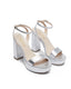 Zahara Silver Sandal