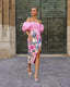 Manuela Pink Printed Dress