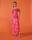 Pink Floral Print Oriana Dress